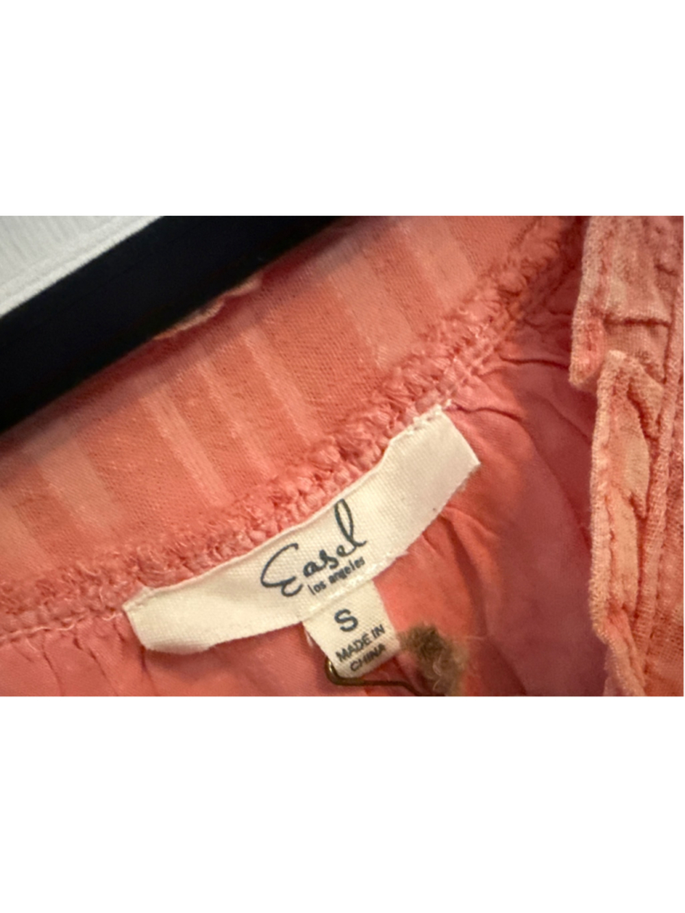 Easel Cotton Blouse Size S Pink - Picture 4 of 5